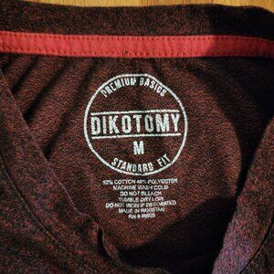 Dikotomy Red and Black Tshirt Medium